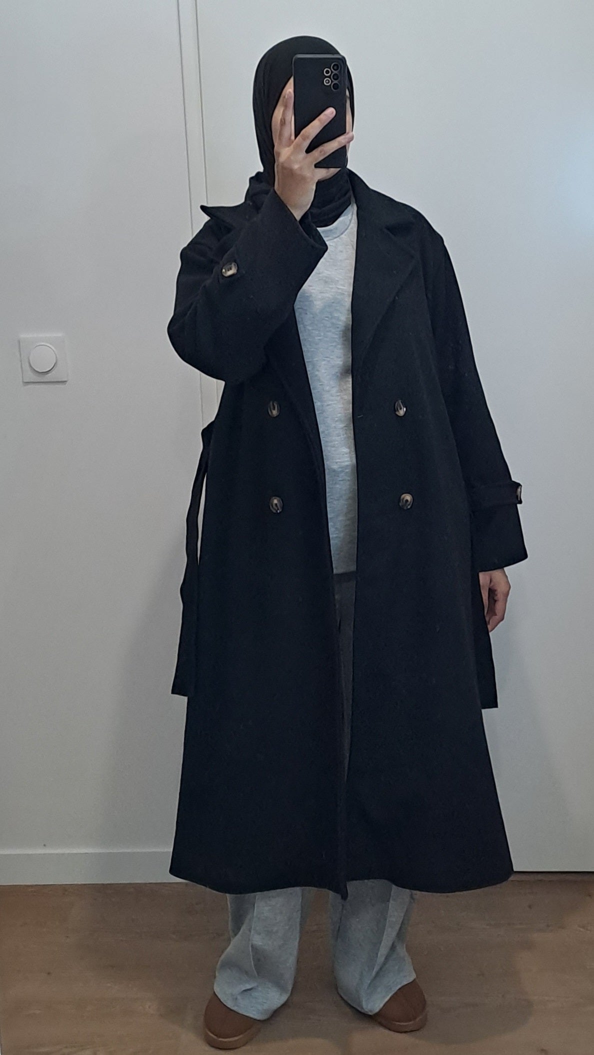 Manteau trench Noir