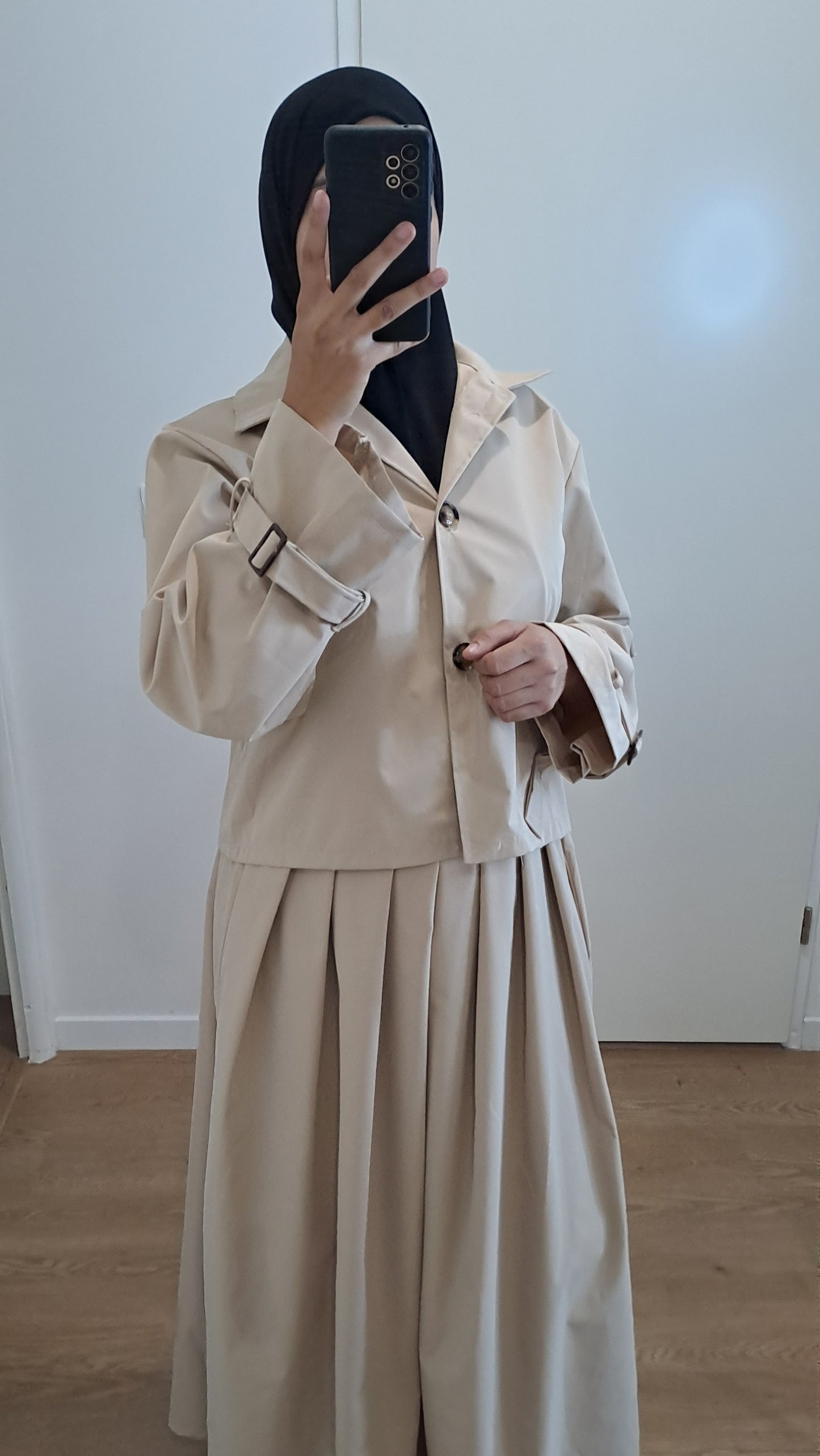 Ensemble imper Beige