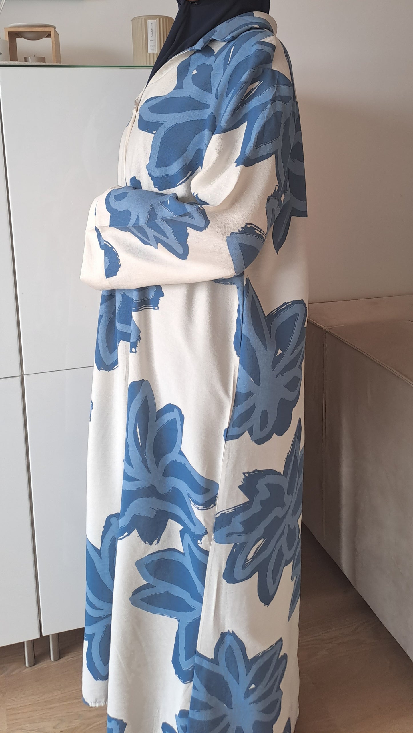 Robe à fleurs Bleue