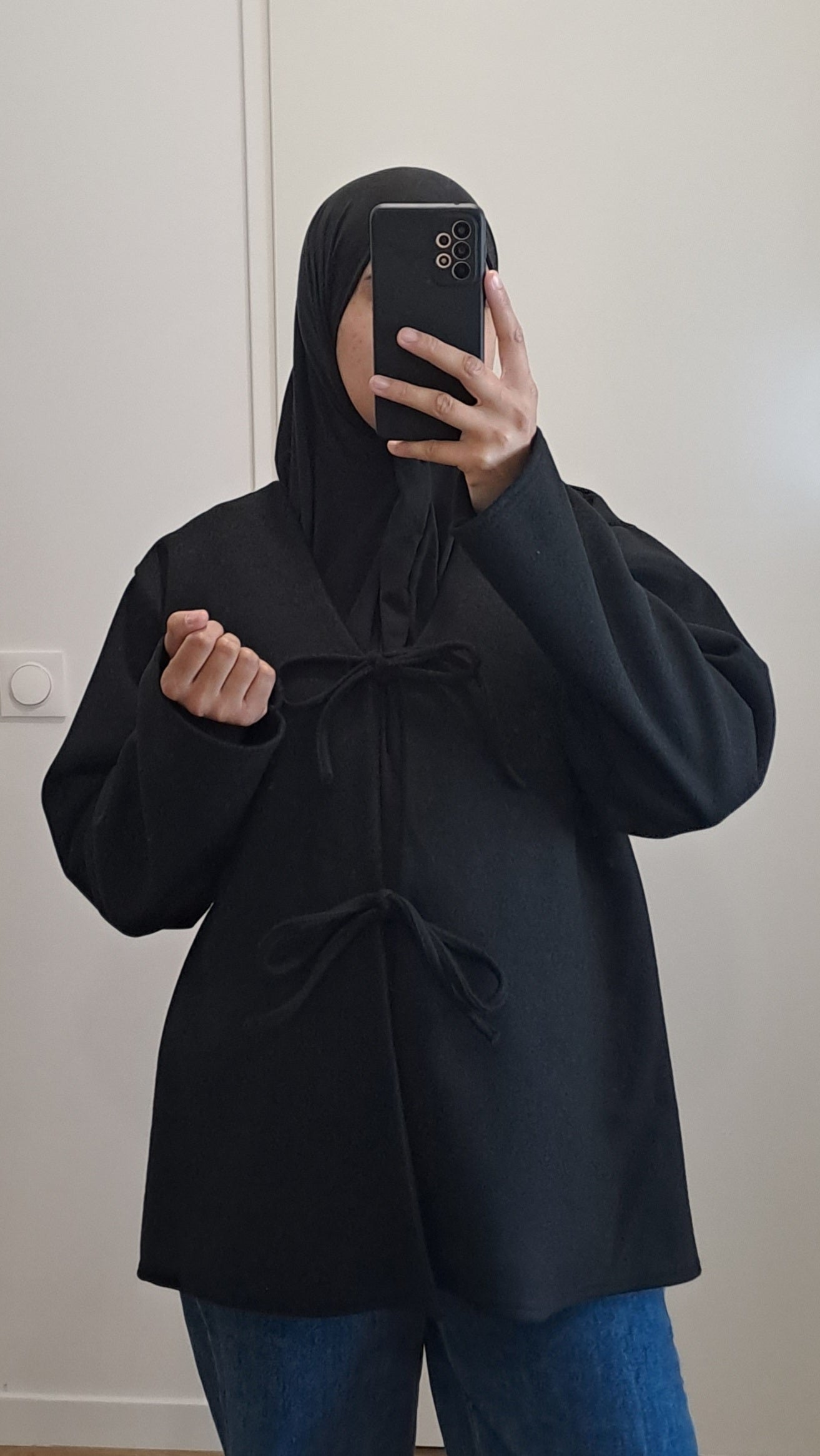 Veste à nouer Noir