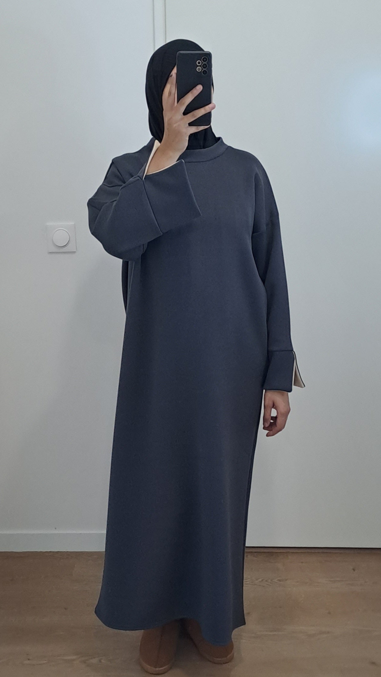 Robe sweat oversize Gris souri