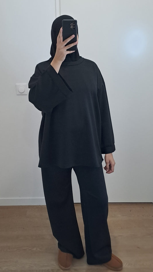 Ensemble molletonné Noir