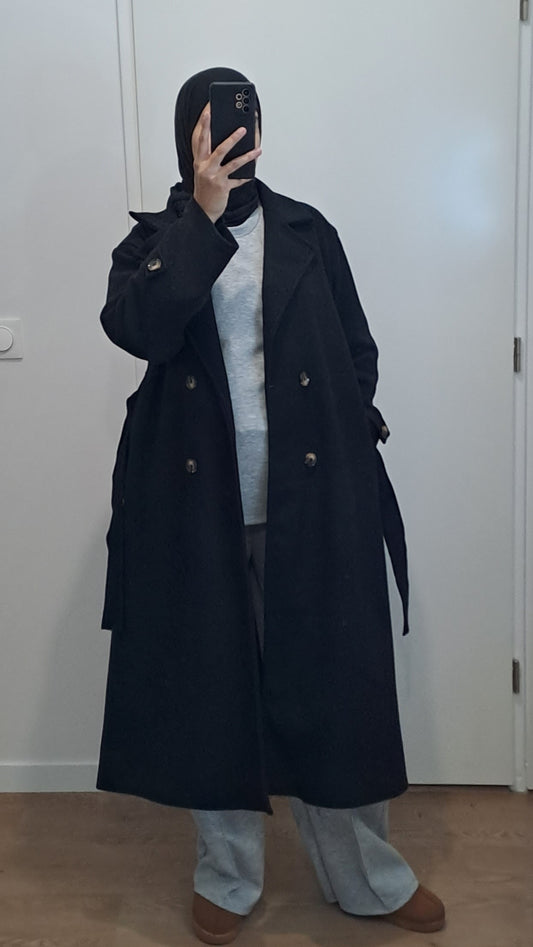 Manteau trench Noir