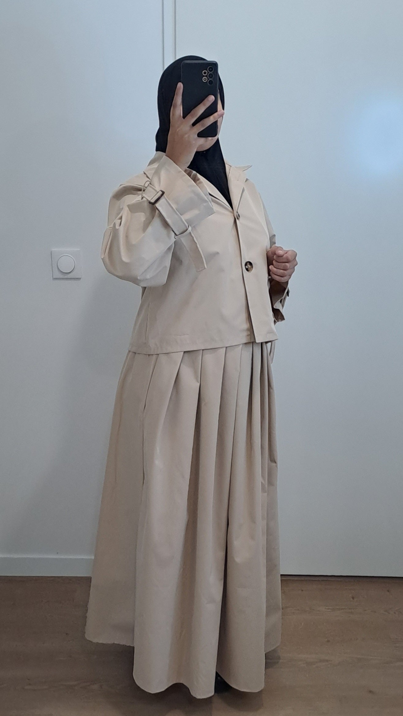Ensemble imper Beige