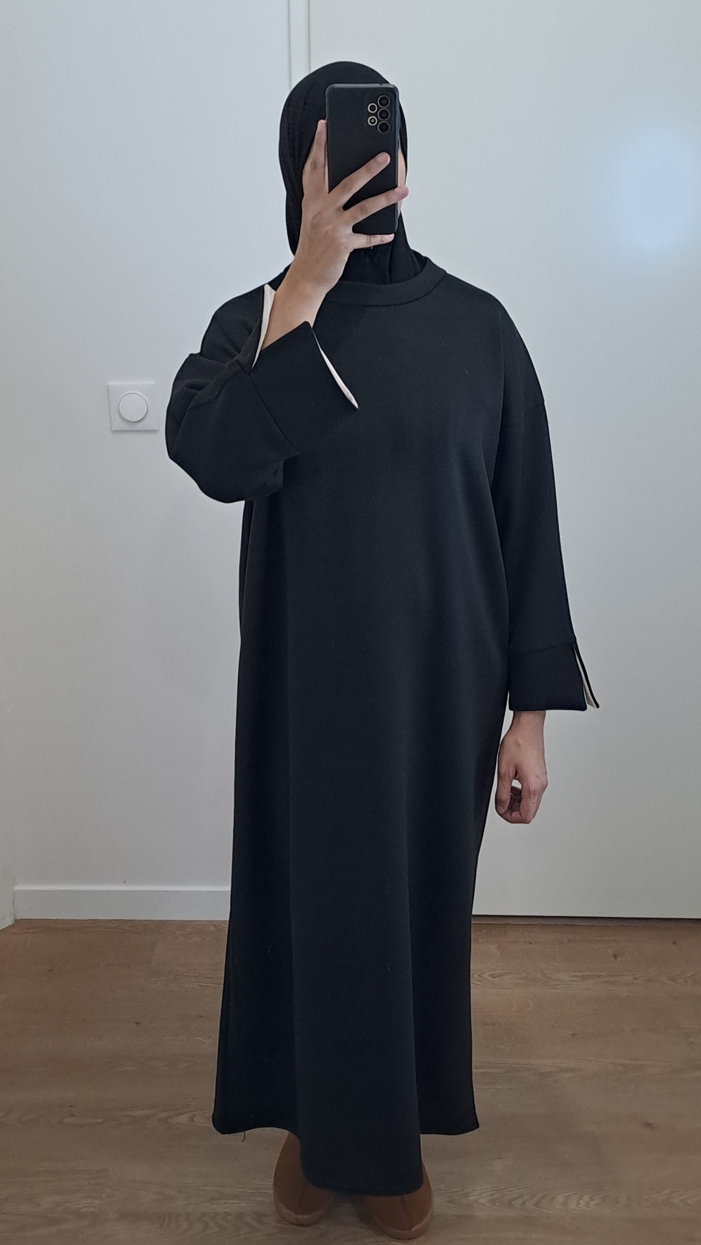 Robe sweat oversize Noir