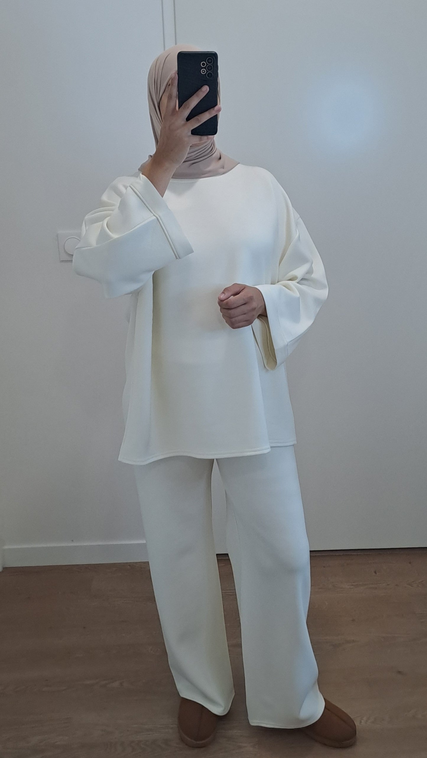 Ensemble molletonné Blanc
