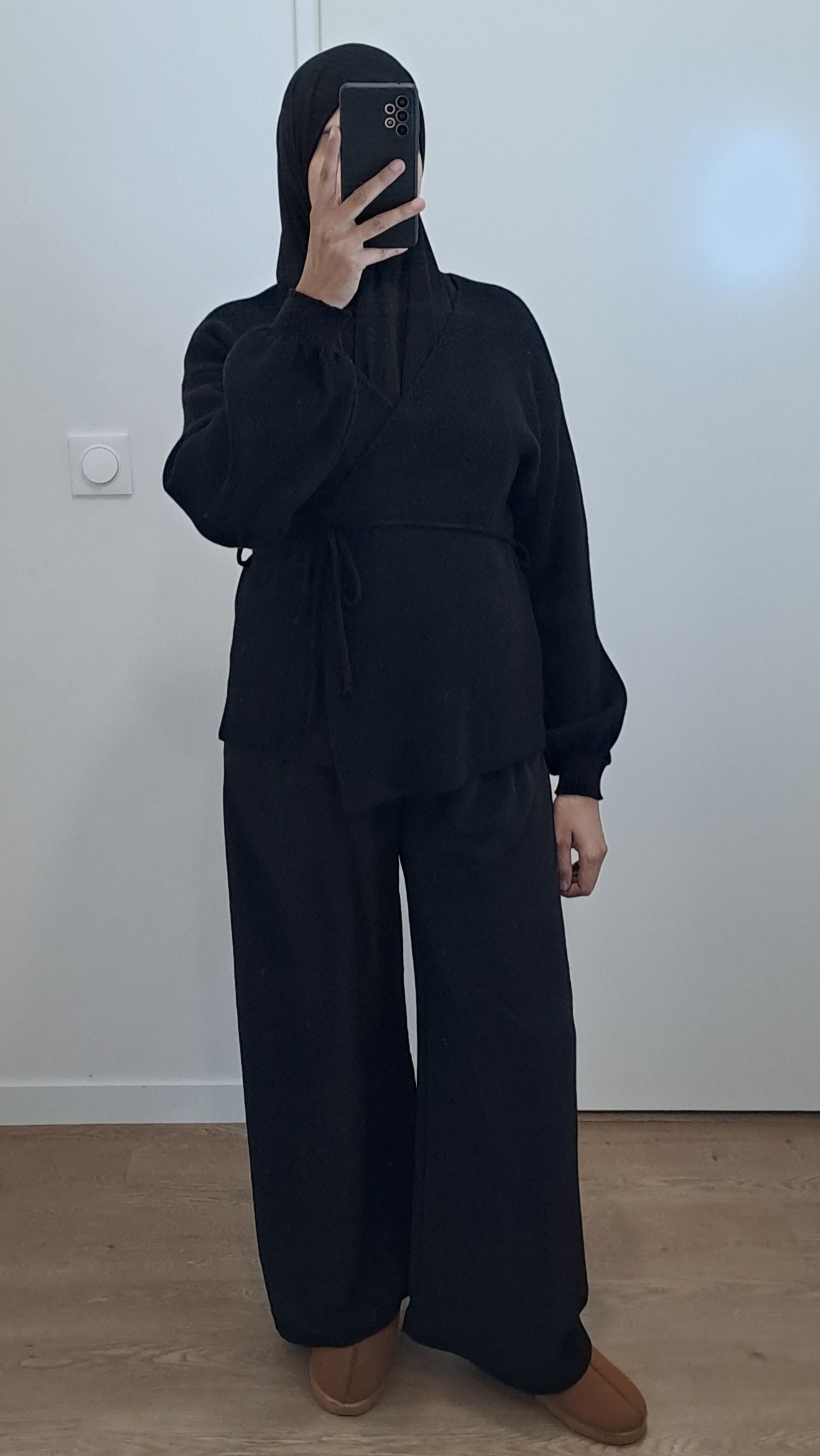 Gilet cache coeur épais Noir