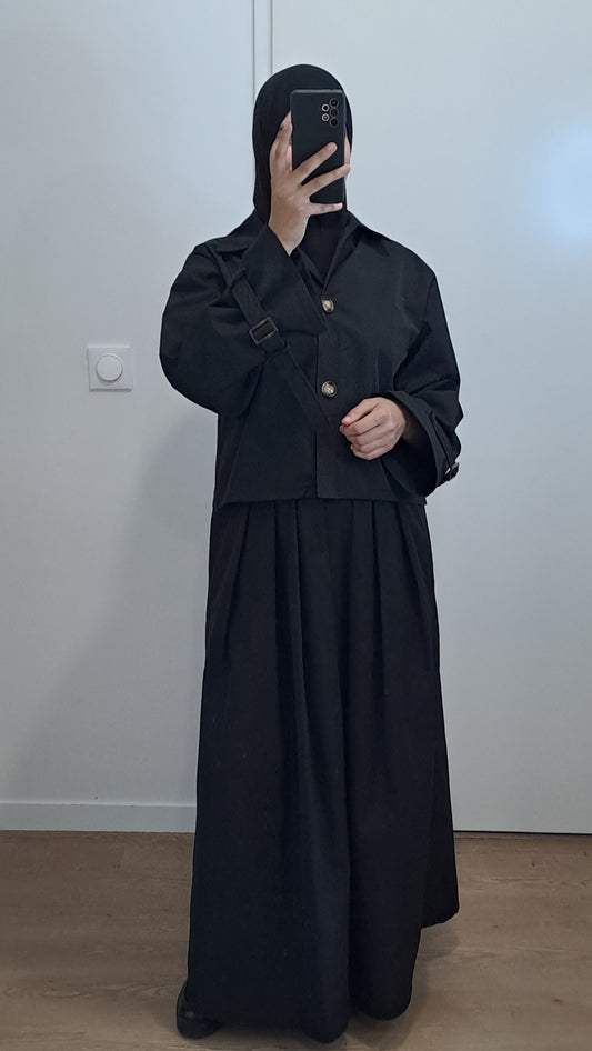 Ensemble imper Noir