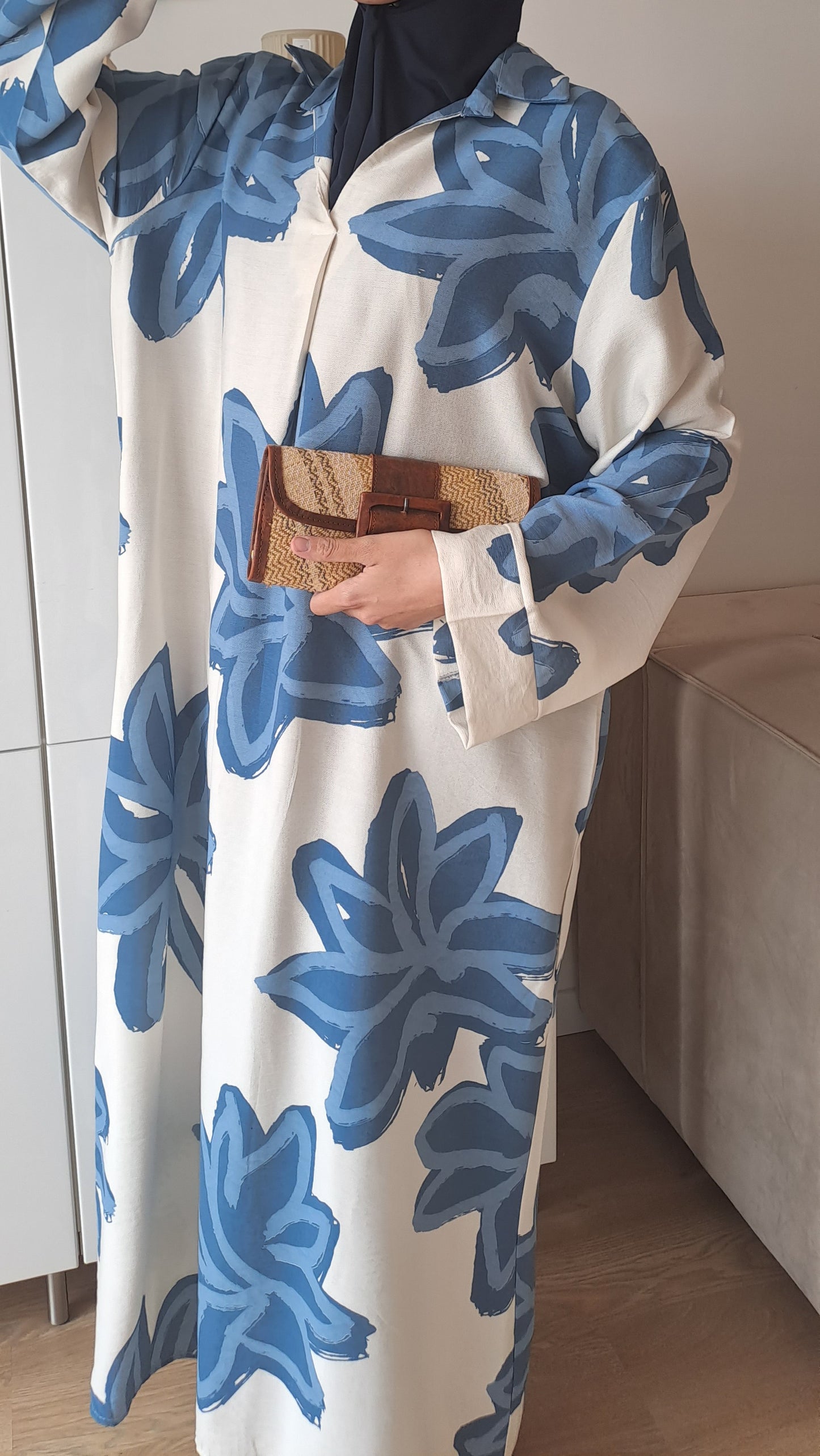 Robe à fleurs Bleue