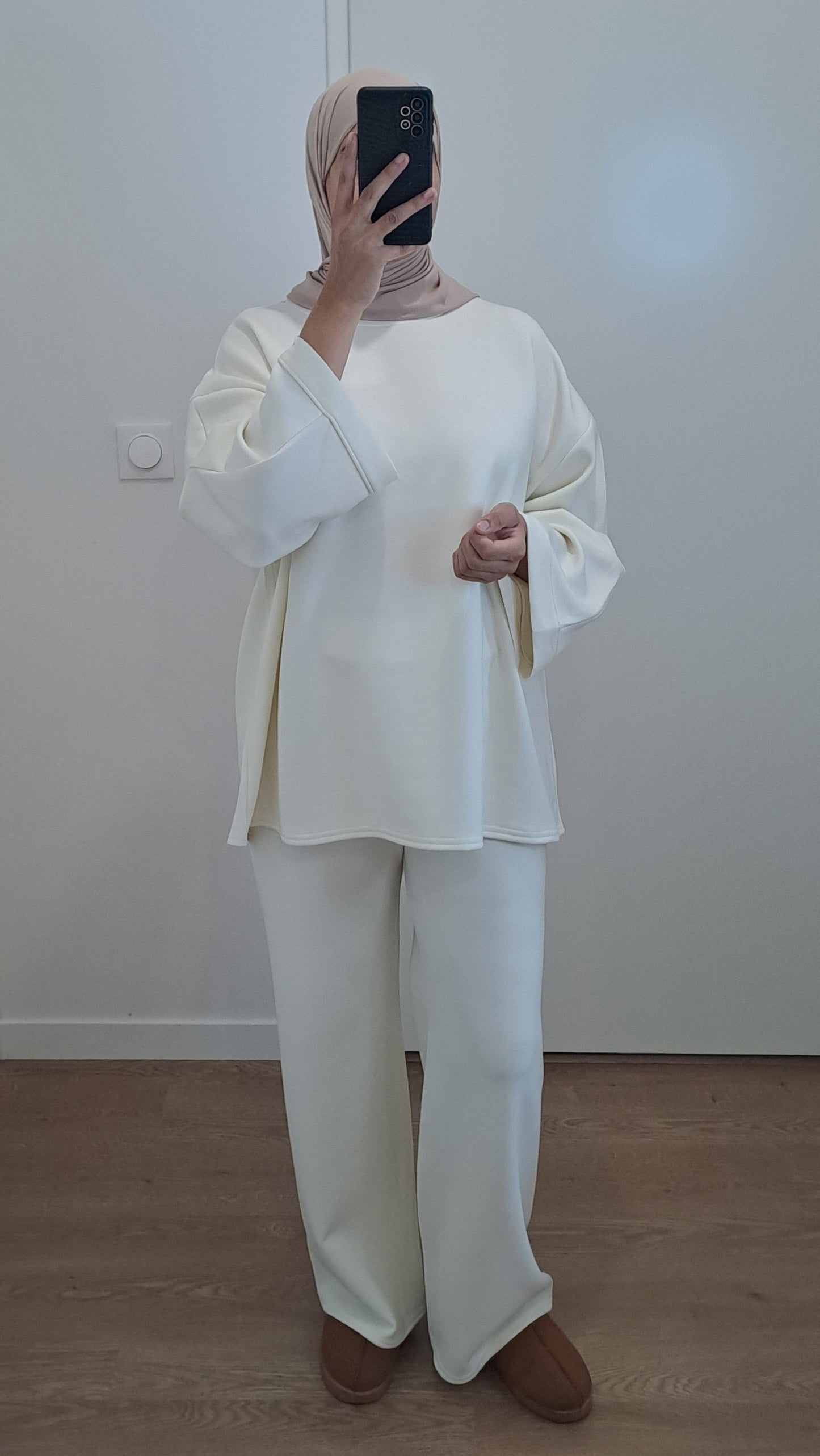 Ensemble molletonné Blanc