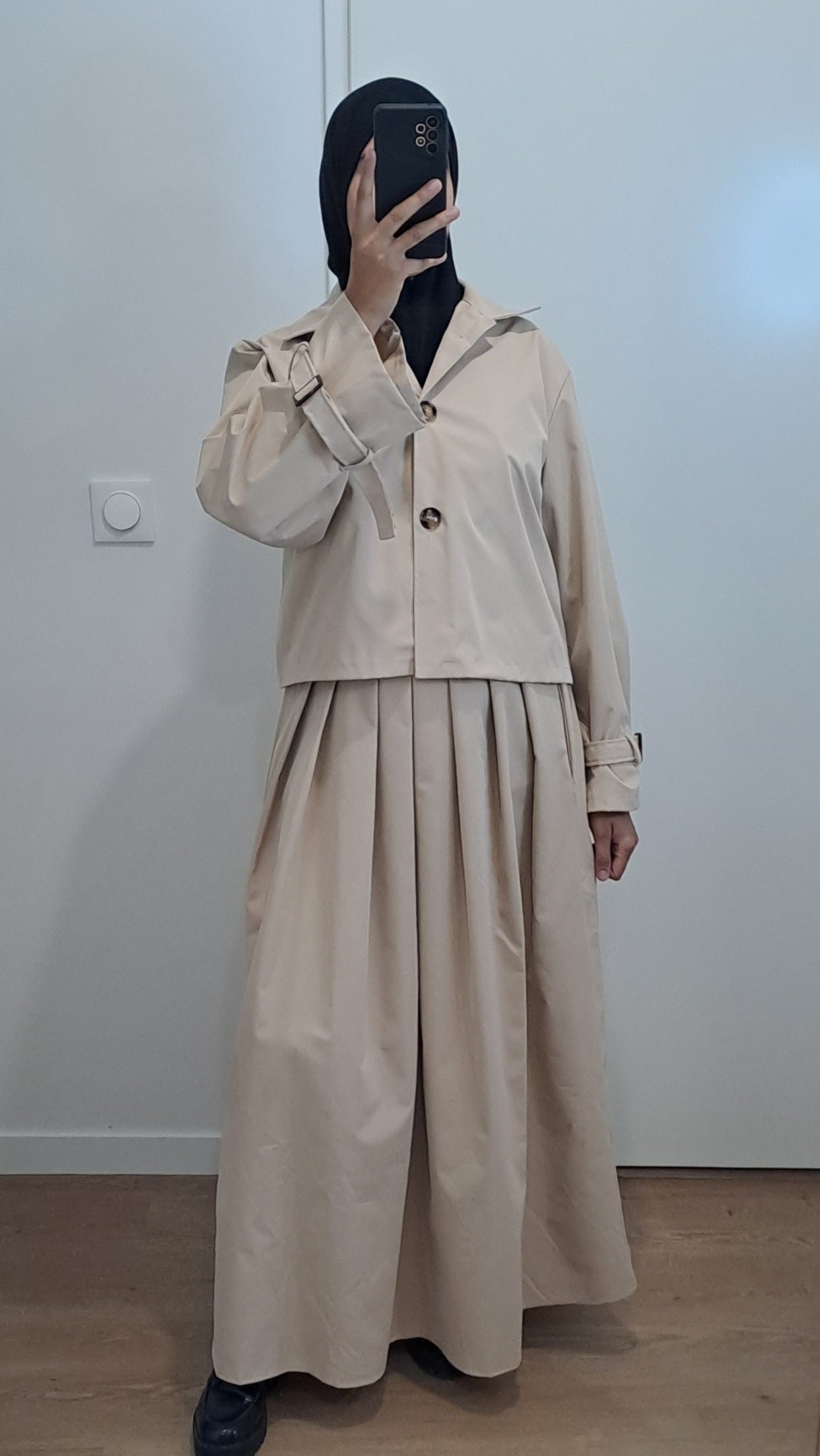 Ensemble imper Beige