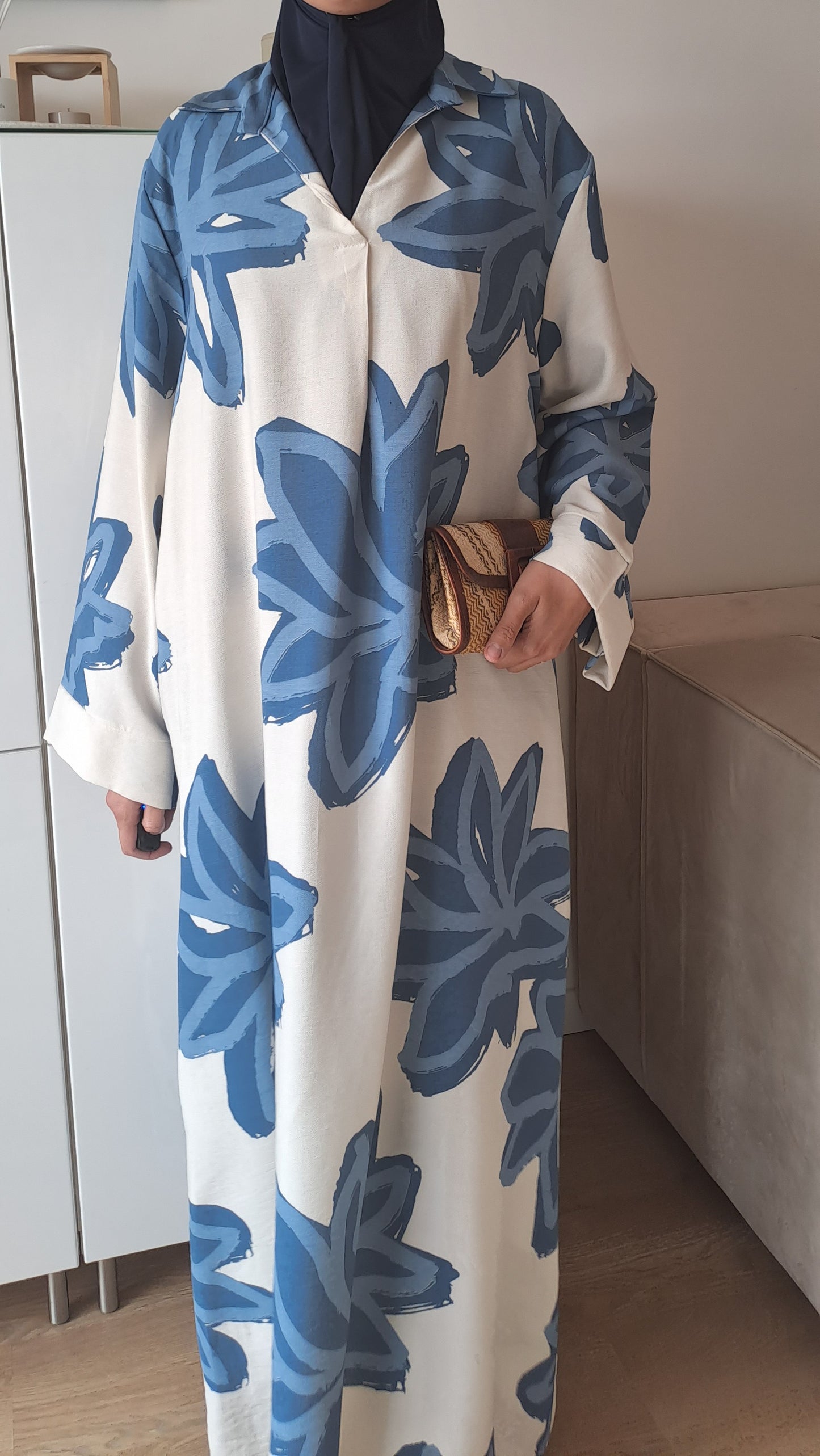 Robe à fleurs Bleue