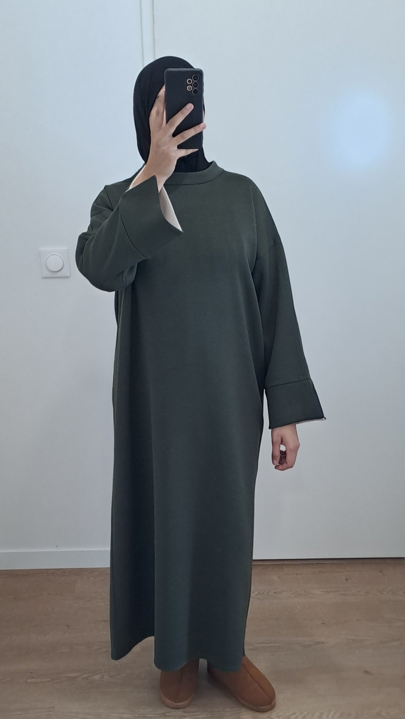 Robe sweat oversize Kaki