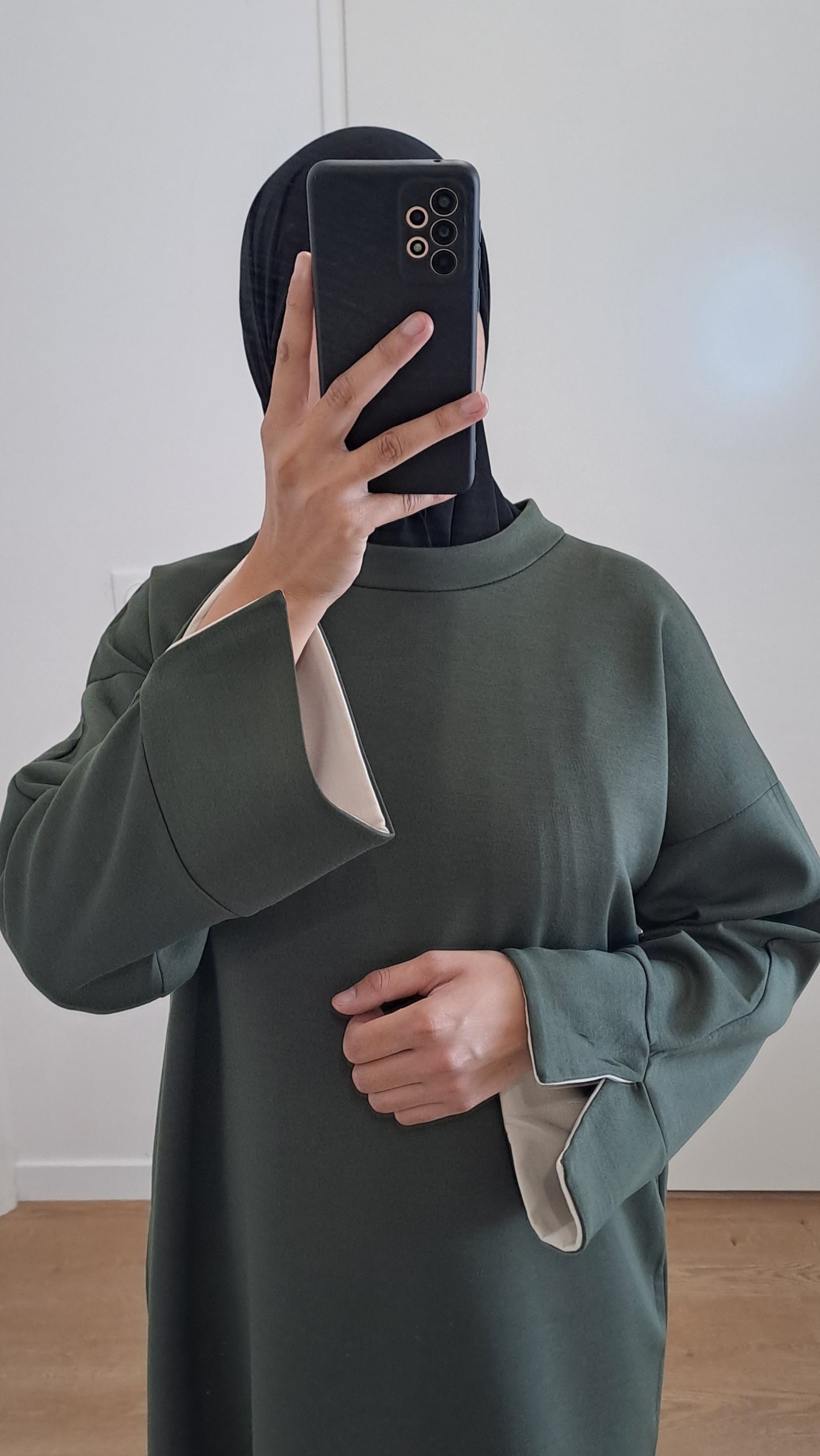 Robe sweat oversize Kaki