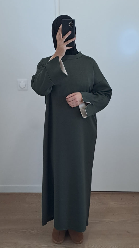 Robe sweat oversize Kaki