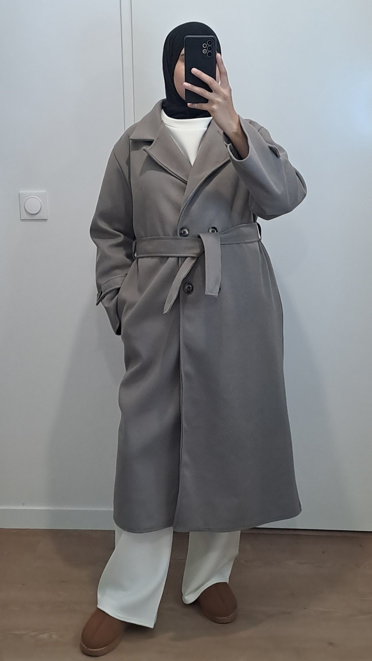 Manteau trench Taupe