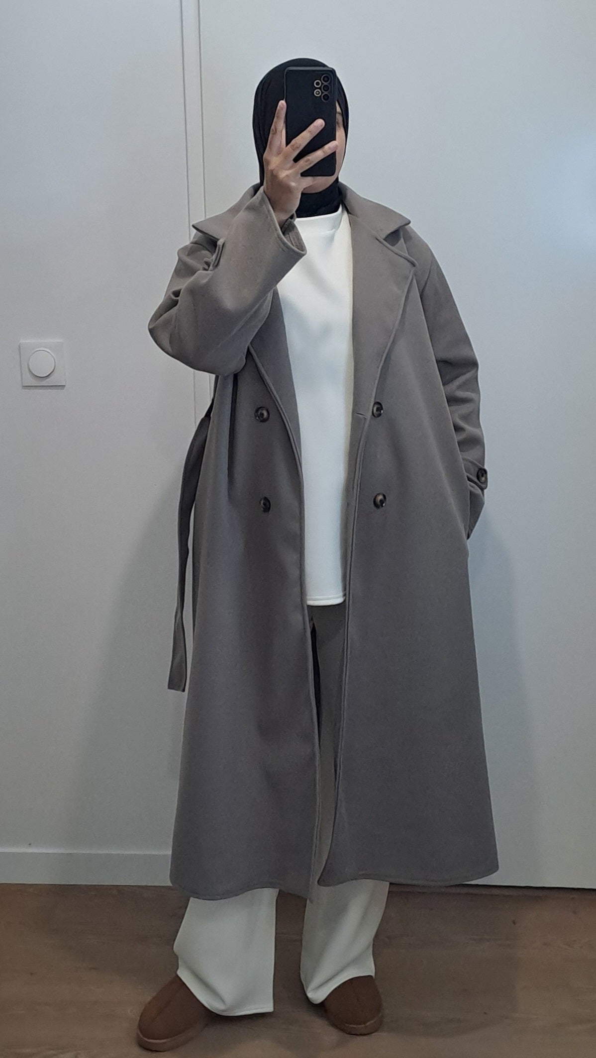 Manteau trench Taupe