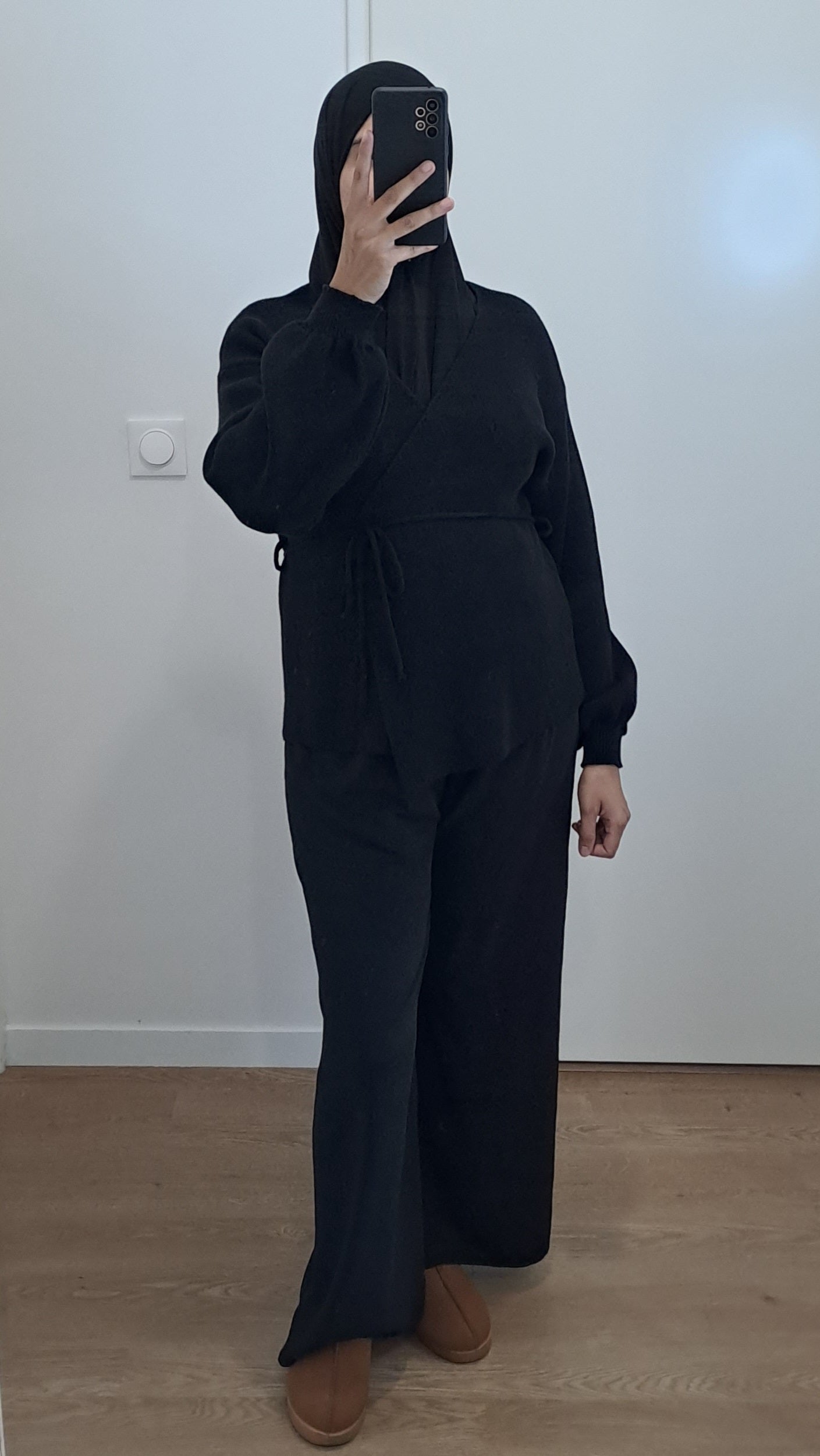 Gilet cache coeur épais Noir